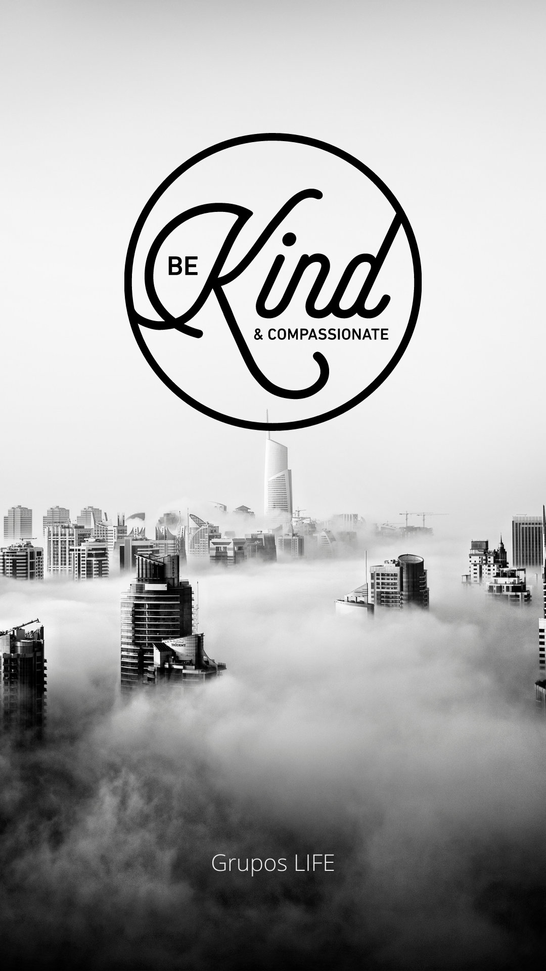 Be kind and compassionate - Digital Background
