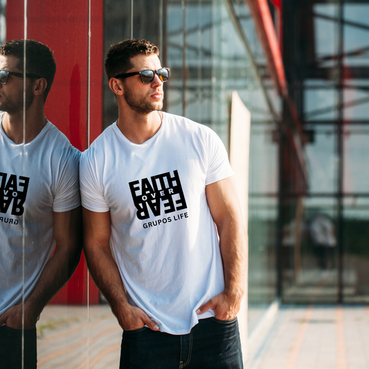 Faith Over Fear Mens T-shirt