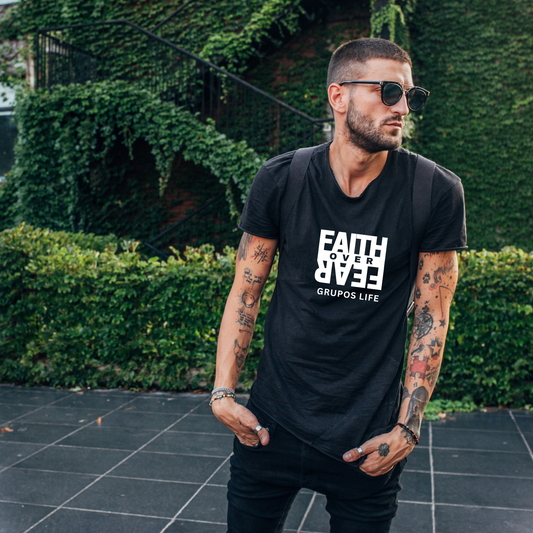 Faith Over Fear Mens T-shirt